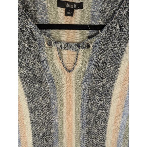 Tribekka 44 Multicolor Striped Sweater - Size Large - Picture 4 of 6